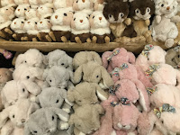 Photo by Sheila Webber: soft toys, Krakow, October 2023